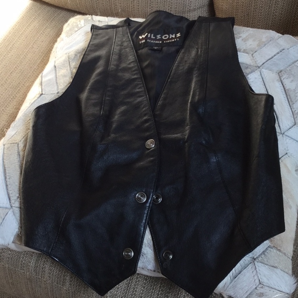 Wilson’s leather vest travel brunch farmer’s market y2k rodeo boho festival